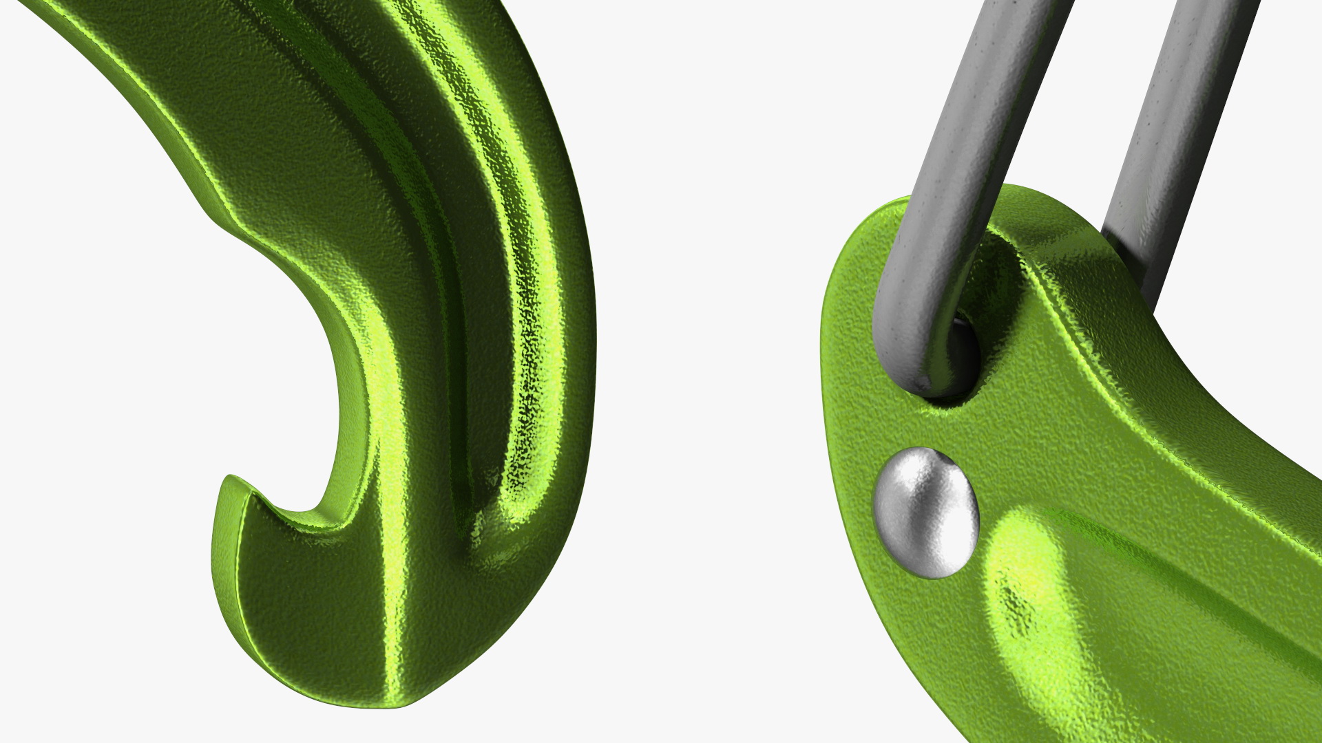 3D model Open Carabiner Green