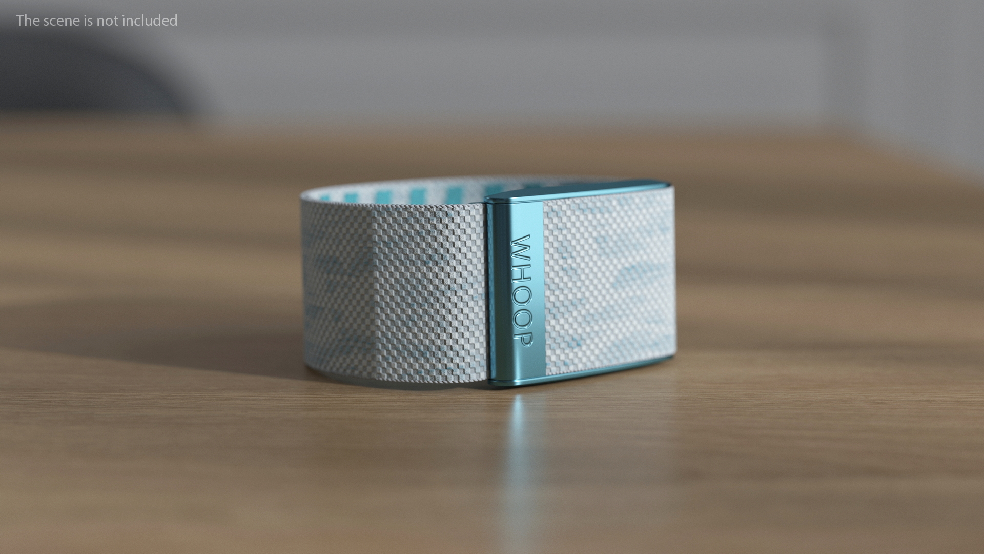 3D model Activity Tracker Whoop 4 Blue Rigged for Cinema 4D