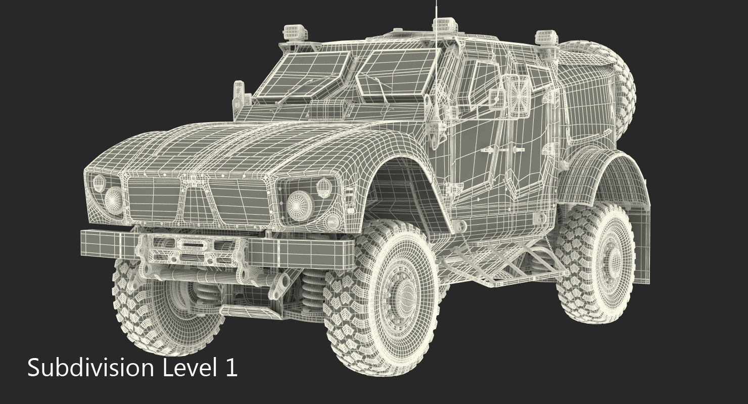 3D model Oshkosh M ATV Protected Military Vehicle