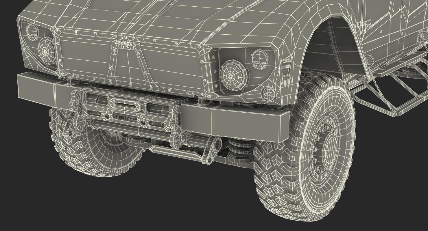 3D model Oshkosh M ATV Protected Military Vehicle