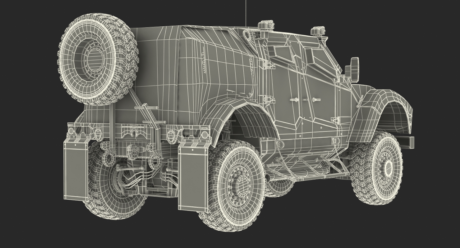 3D model Oshkosh M ATV Protected Military Vehicle