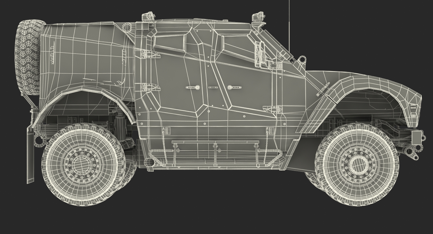 3D model Oshkosh M ATV Protected Military Vehicle