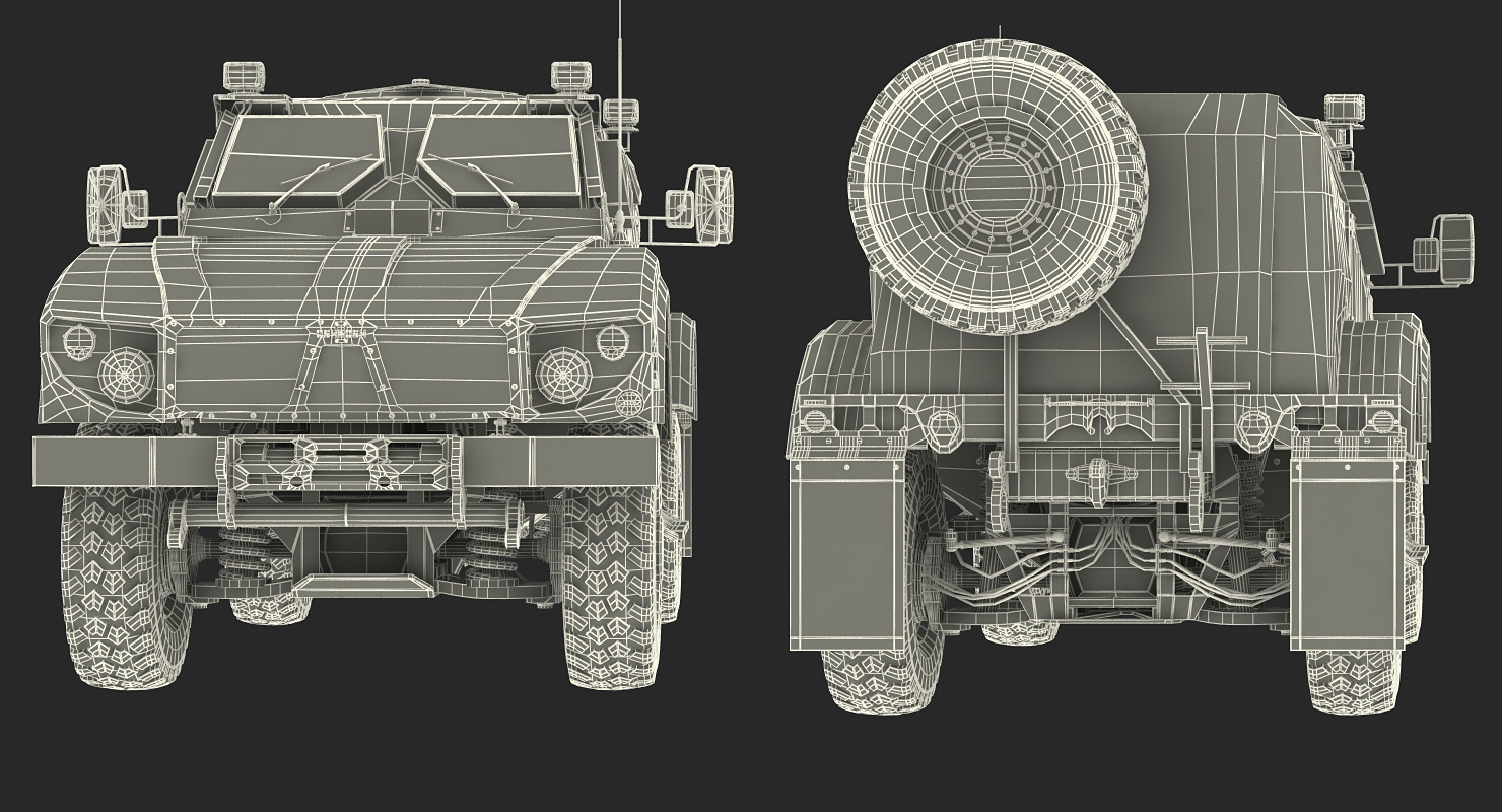 3D model Oshkosh M ATV Protected Military Vehicle