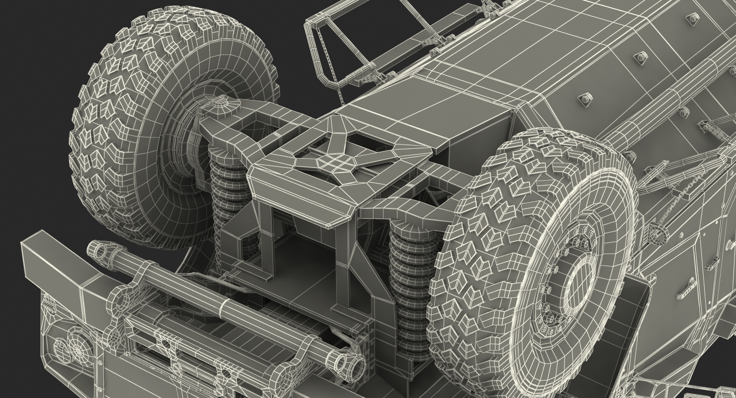 3D model Oshkosh M ATV Protected Military Vehicle