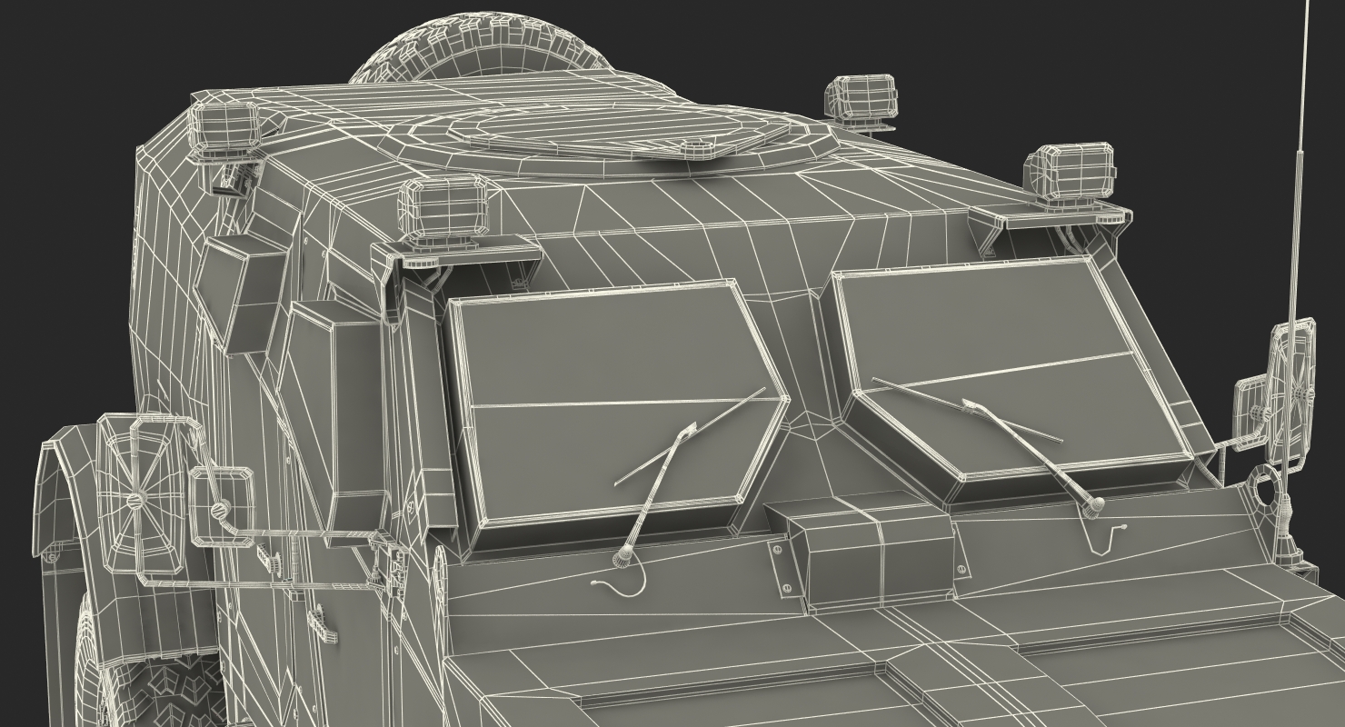 3D model Oshkosh M ATV Protected Military Vehicle