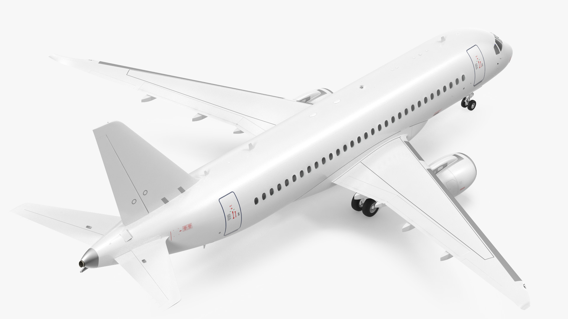 3D model SSJ100 Aircraft