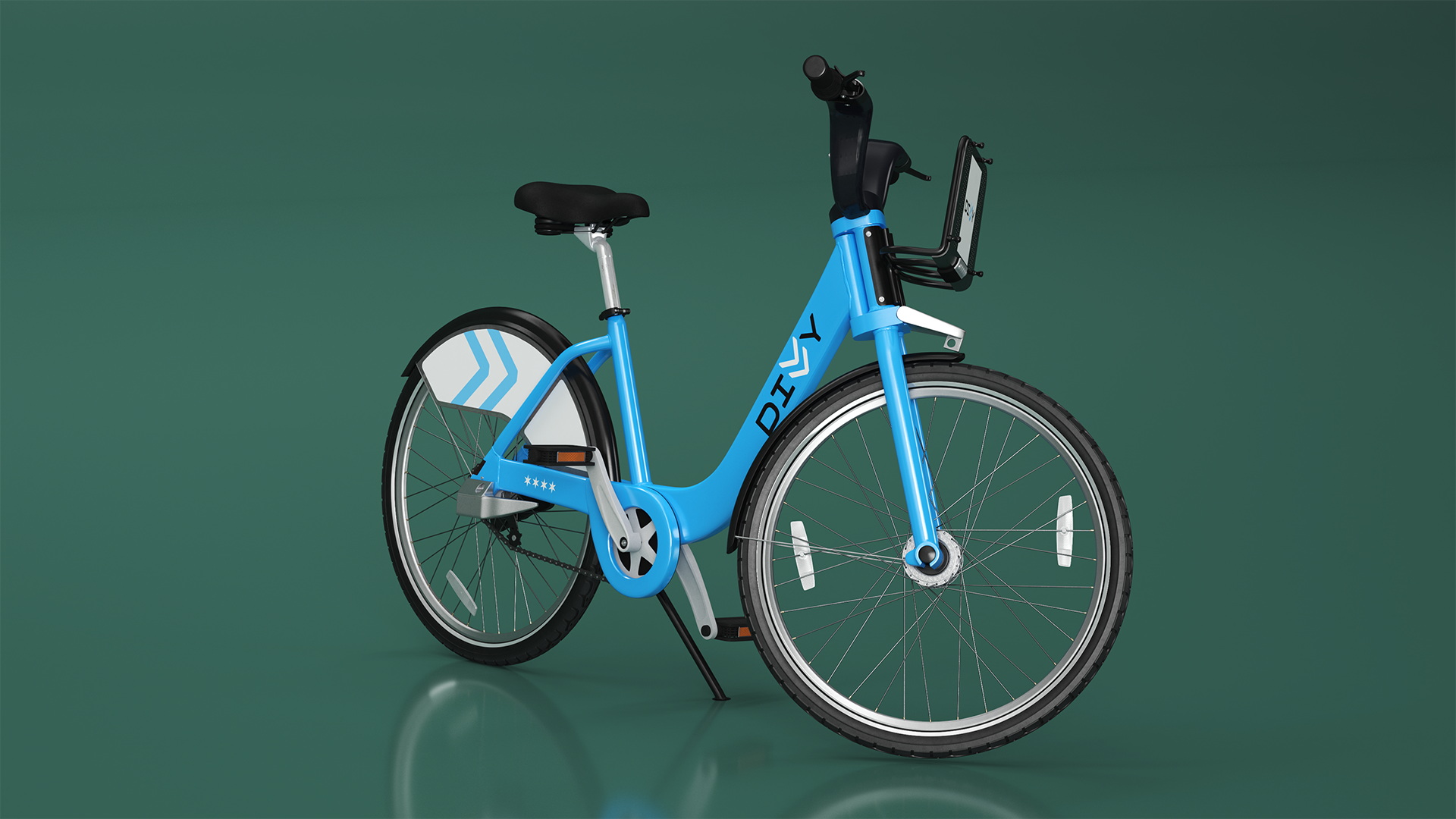 3D City Bike Share Program Bicycle