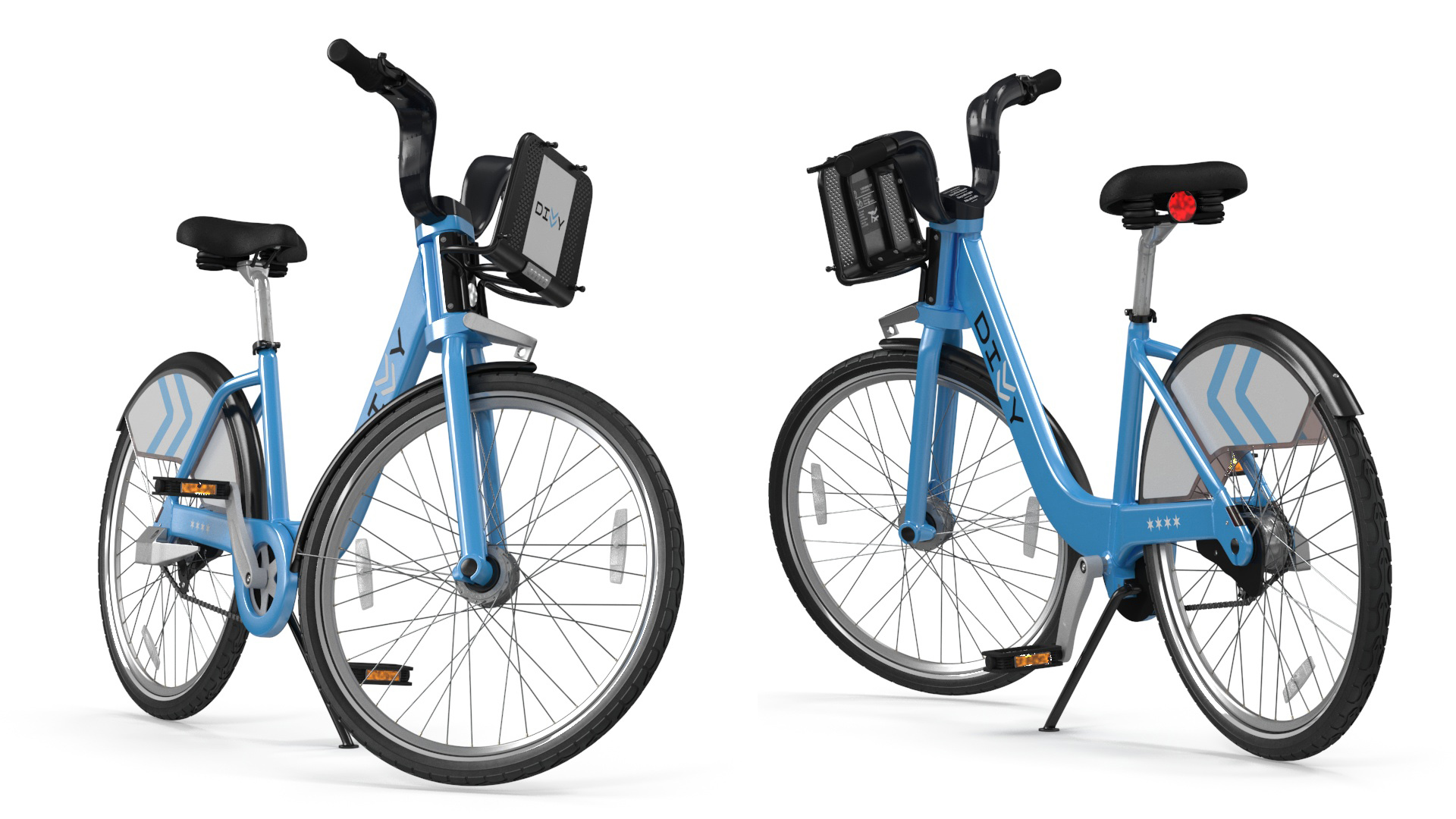 3D City Bike Share Program Bicycle