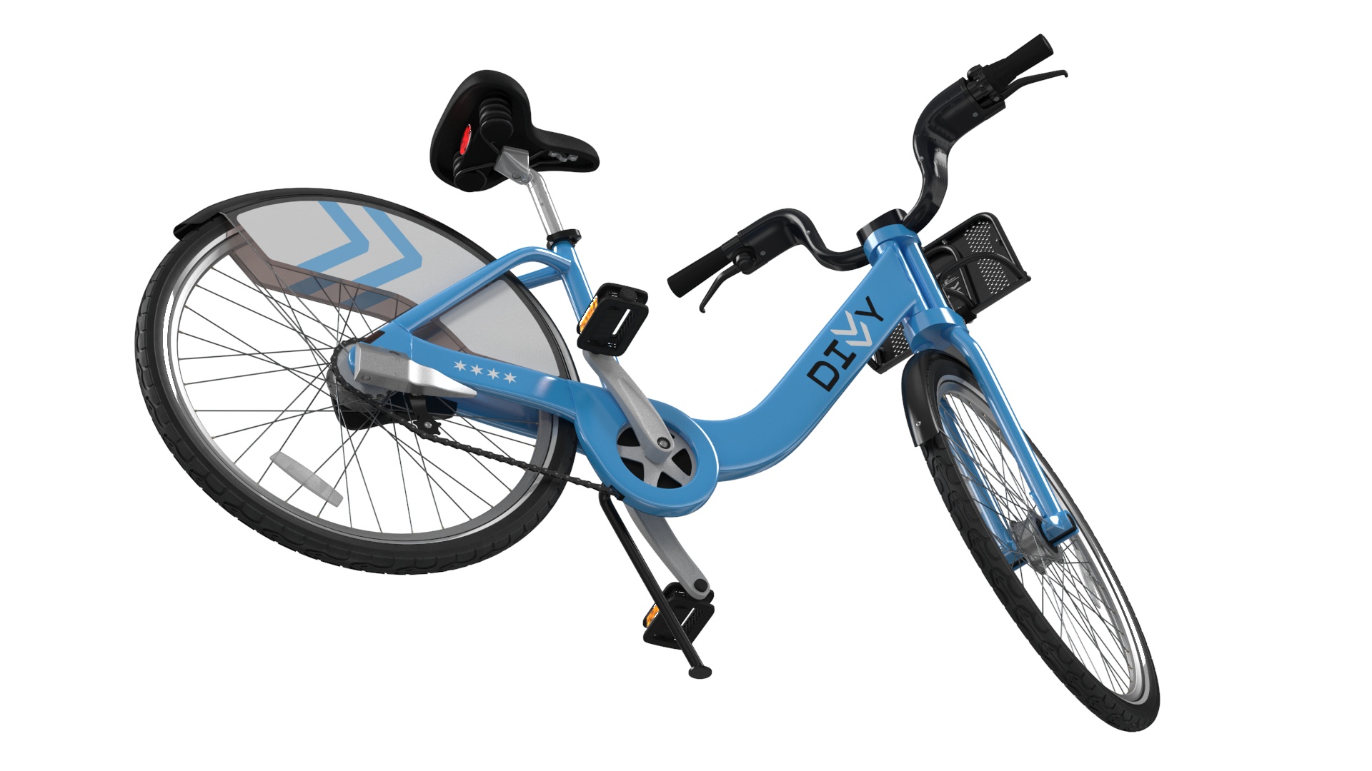 3D City Bike Share Program Bicycle