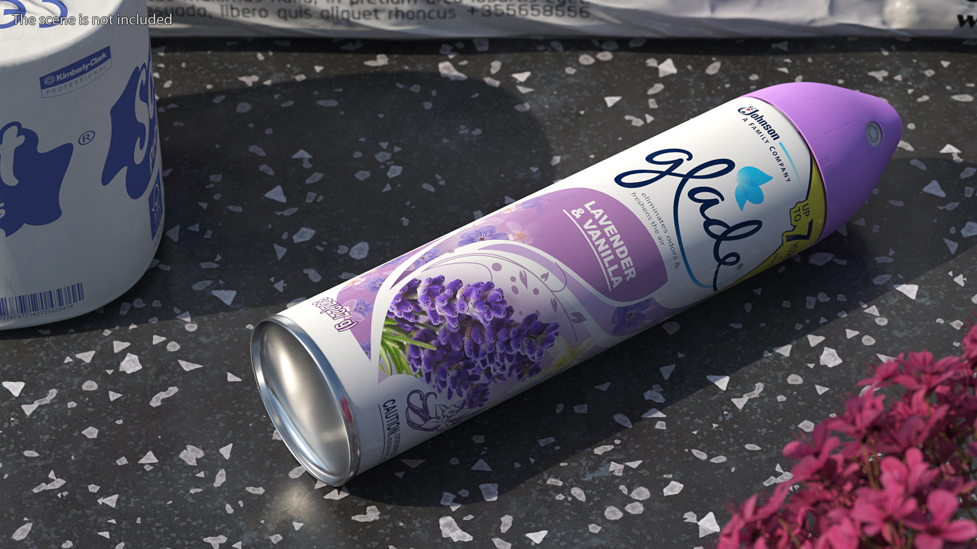 Glade Air Freshener Aerosol Spray Lavender and Vanilla 3D model