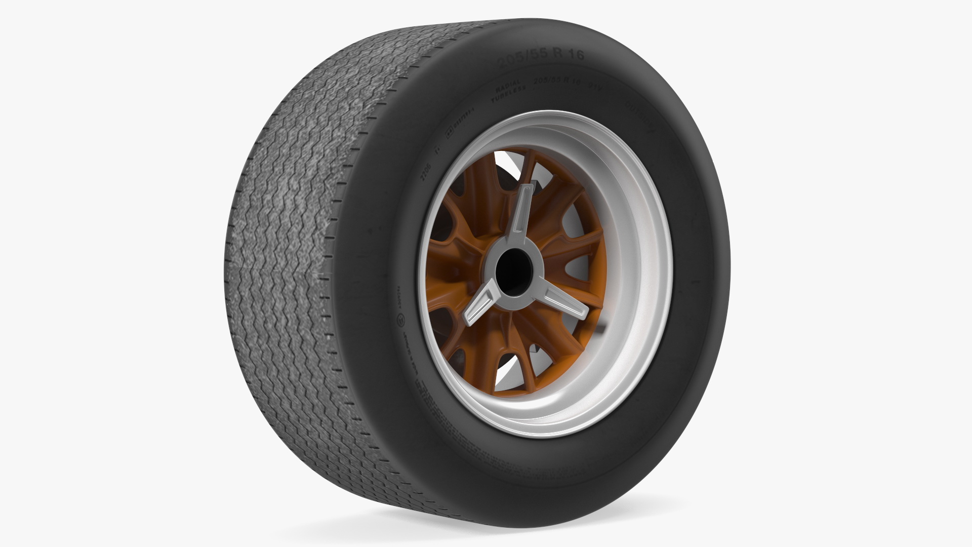 Classic Racing Car Wheel 3D model