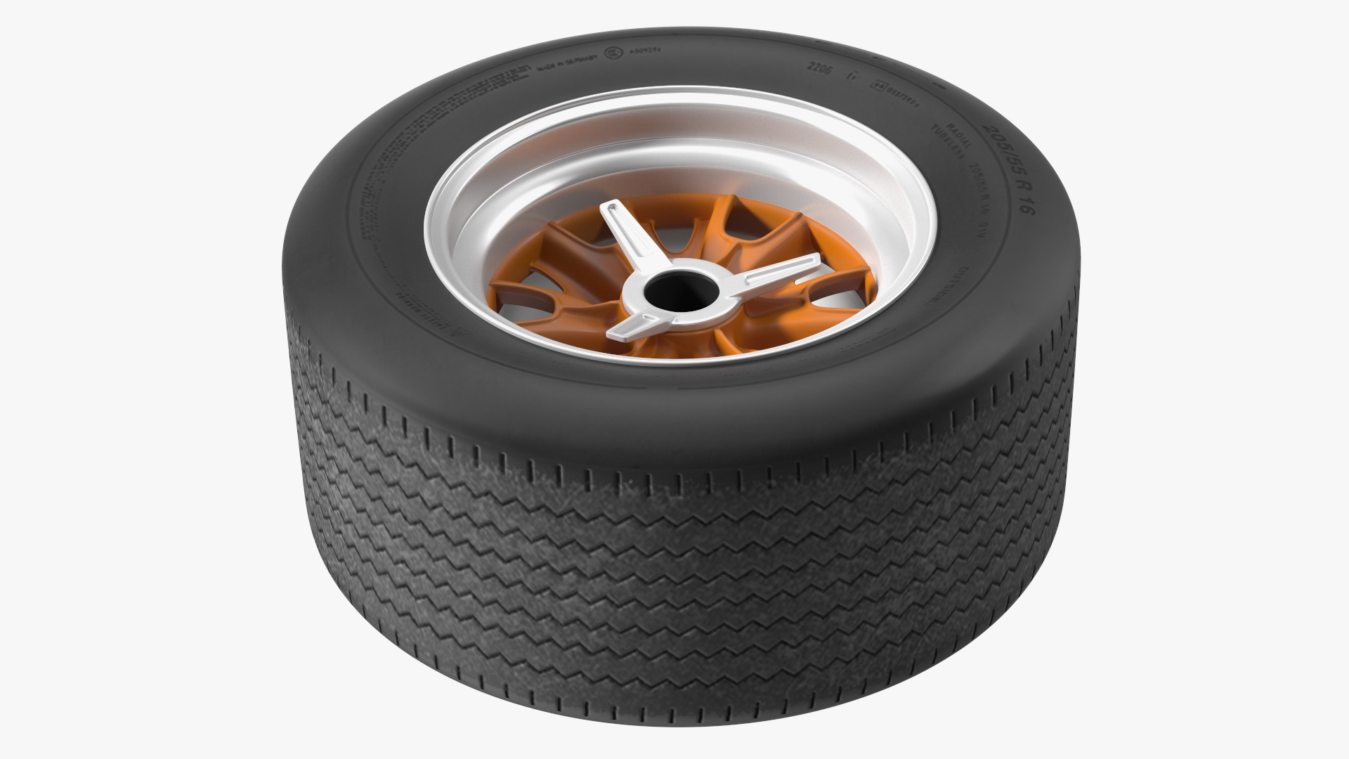 Classic Racing Car Wheel 3D model