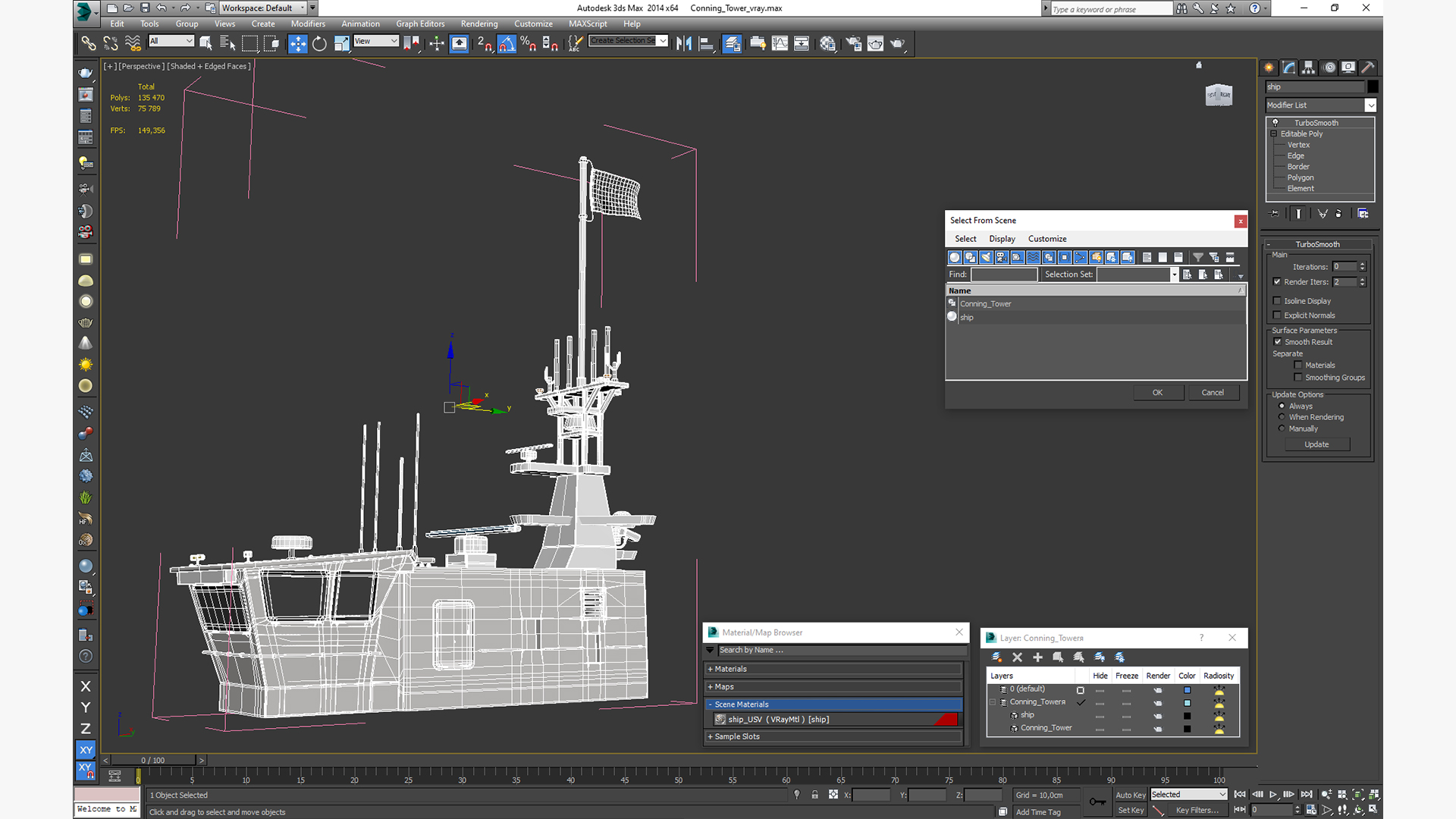 3D Conning Tower model