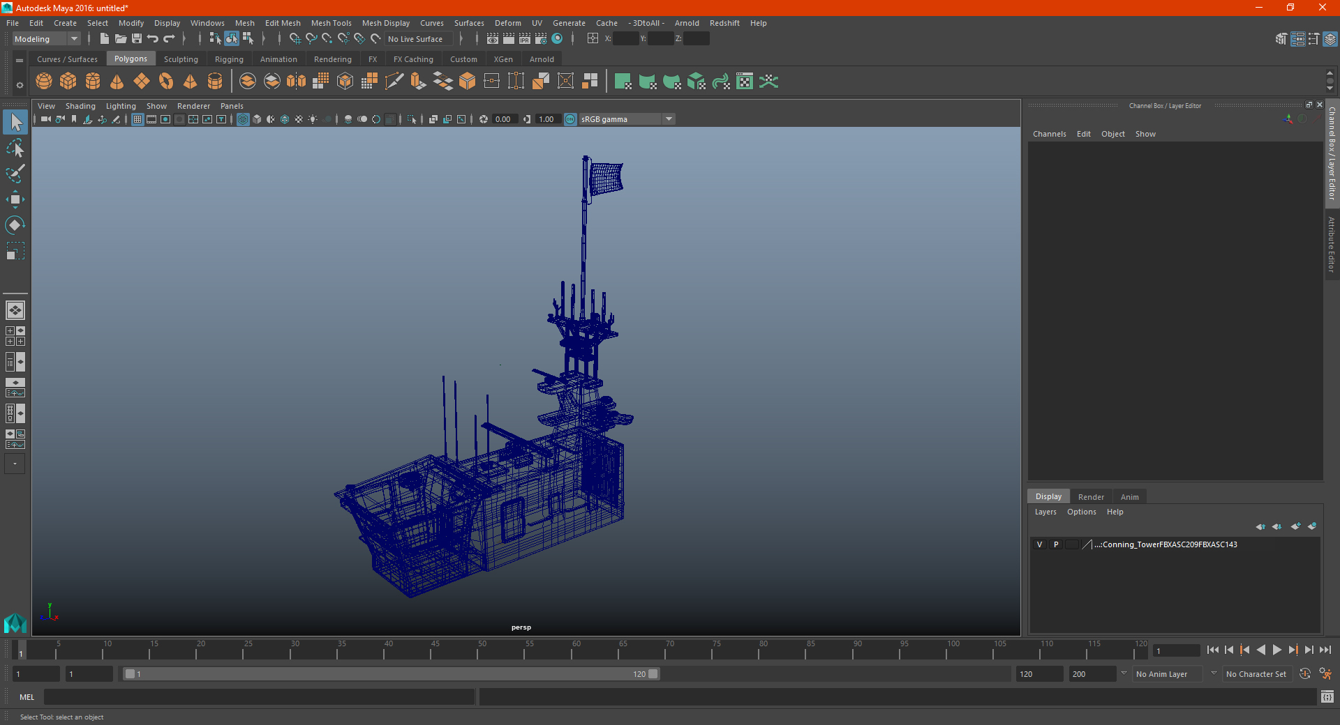 3D Conning Tower model