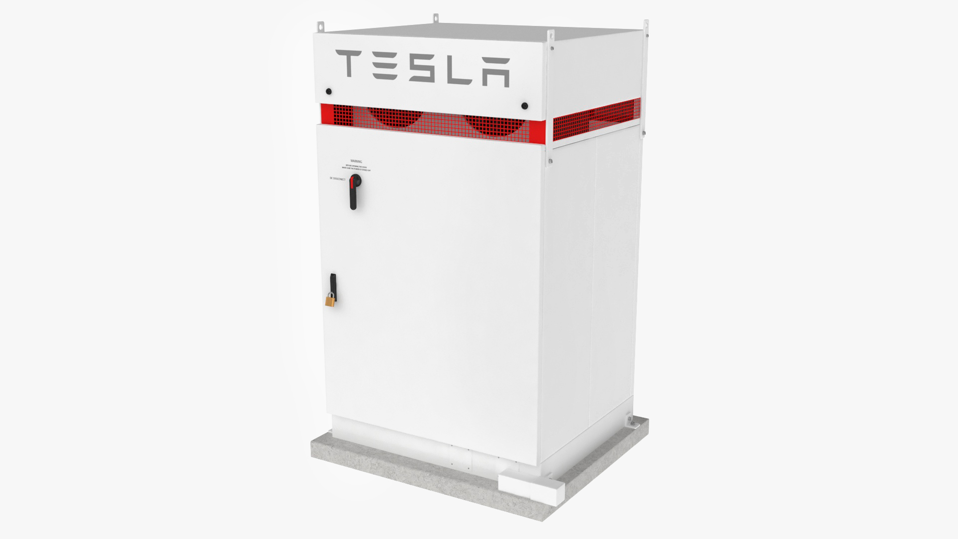 3D Tesla Inverter Box Powerpack model