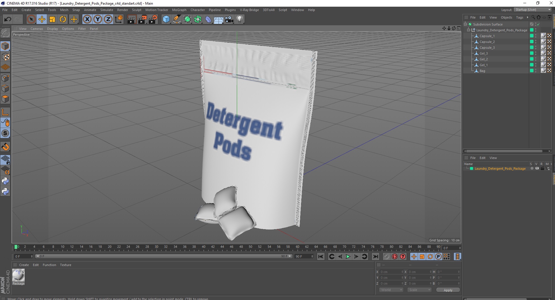 3D model Laundry Detergent Pods Package