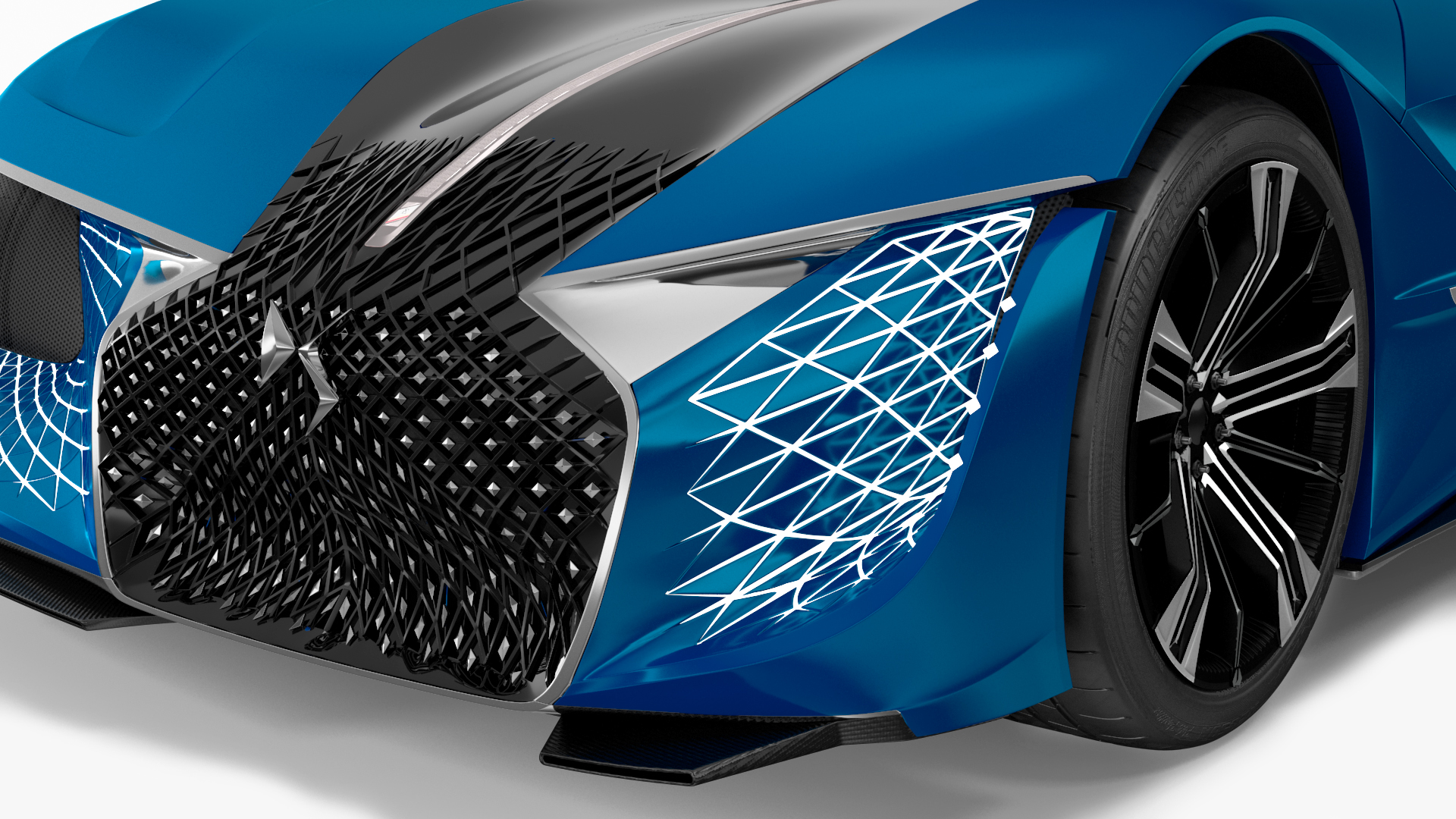 3D Concept Car DS X E-TENSE Rigged