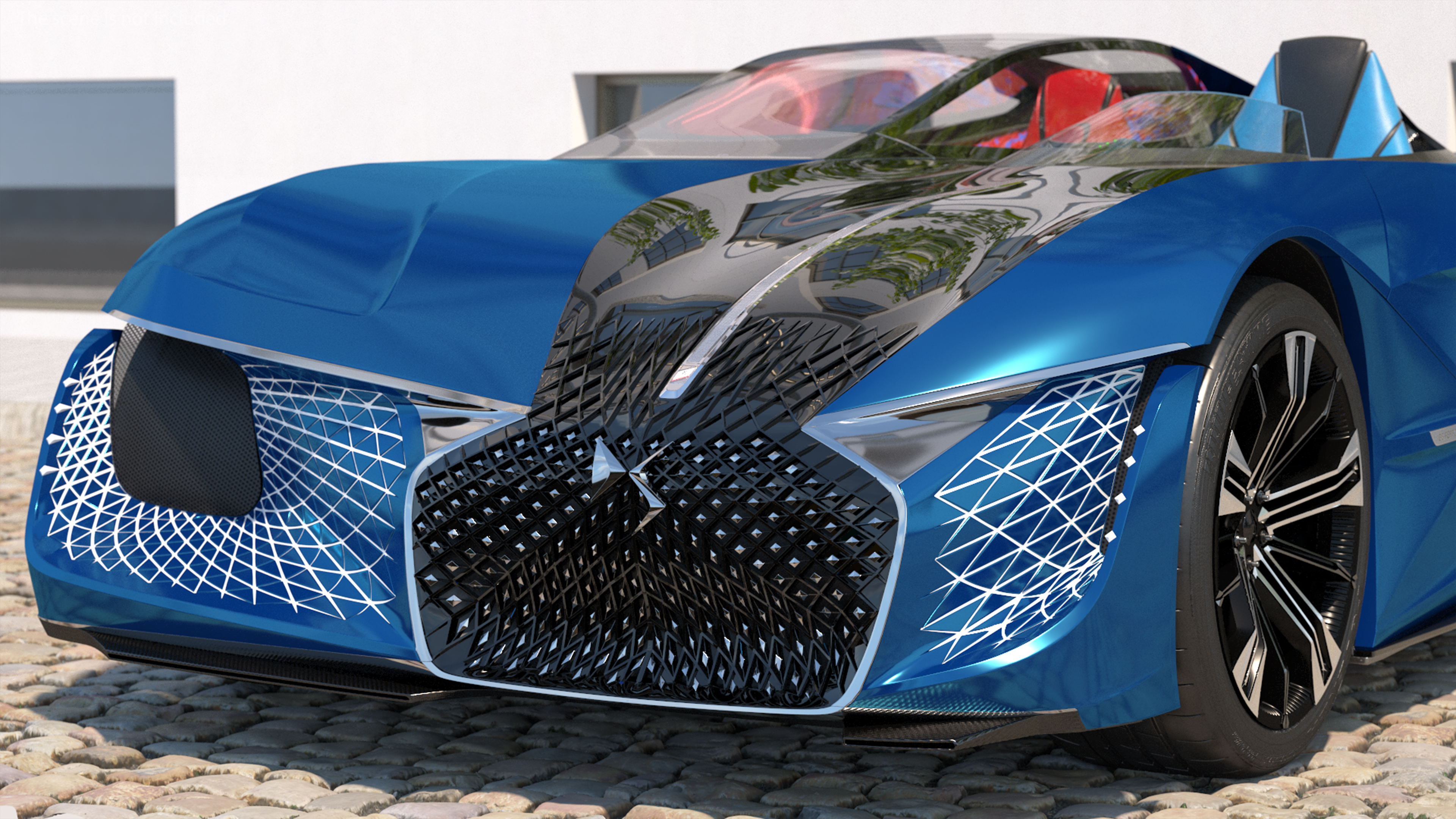 3D Concept Car DS X E-TENSE Rigged