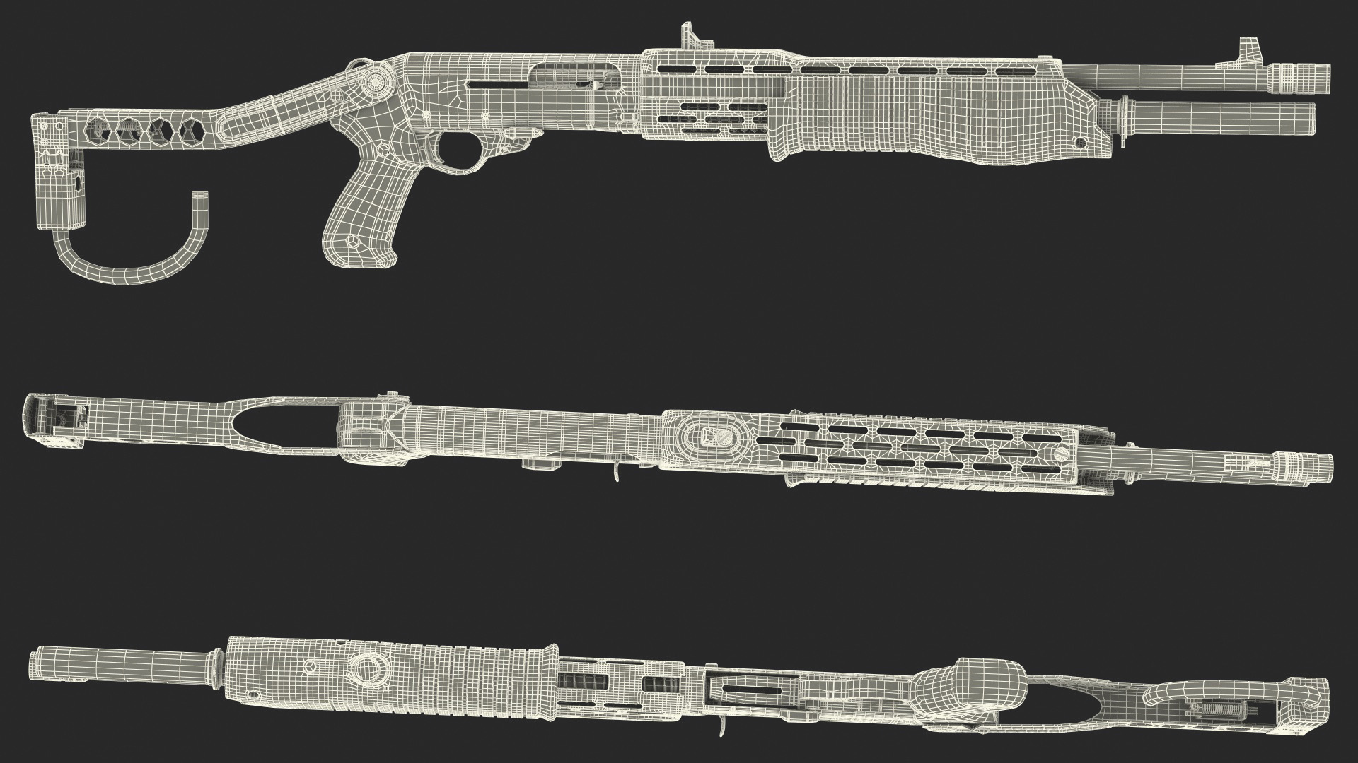 3D Shotgun for Combat model