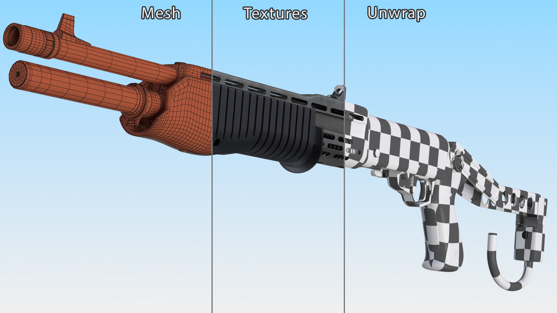 3D Shotgun for Combat model