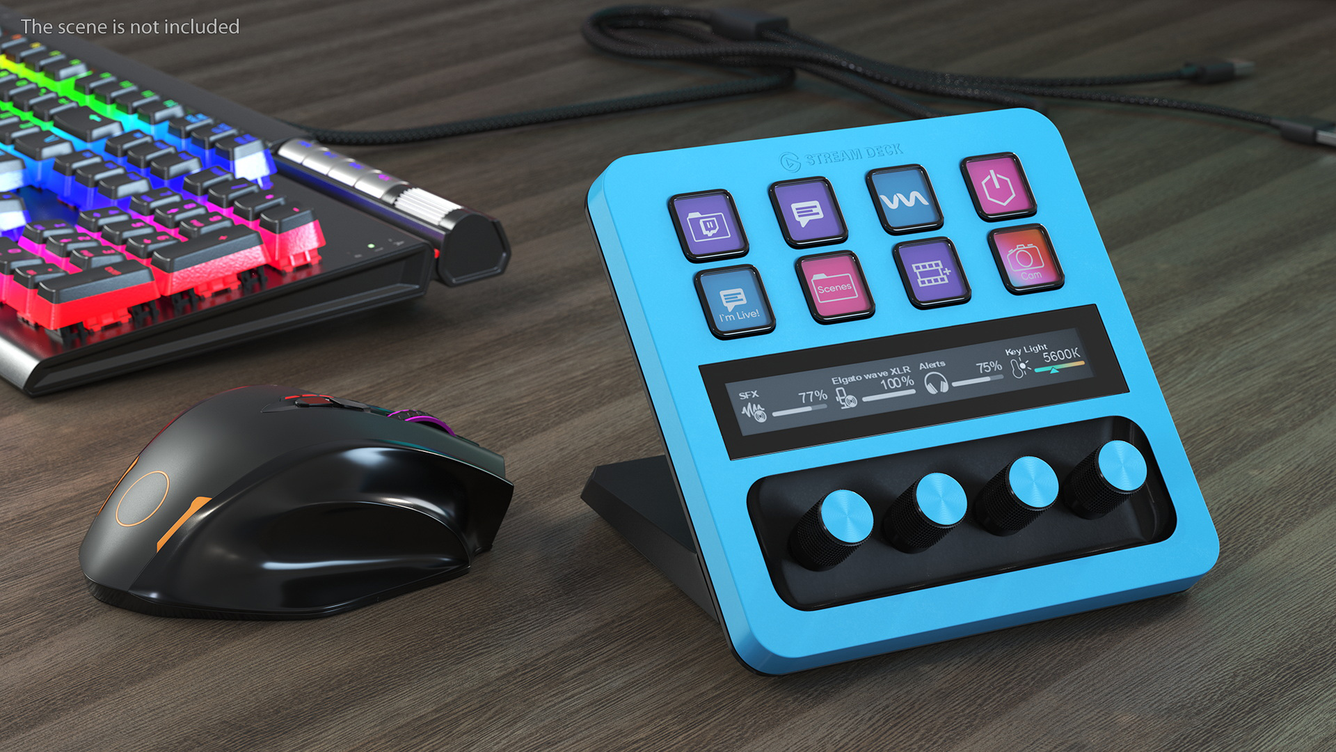 3D Elgato Stream Deck Blue model