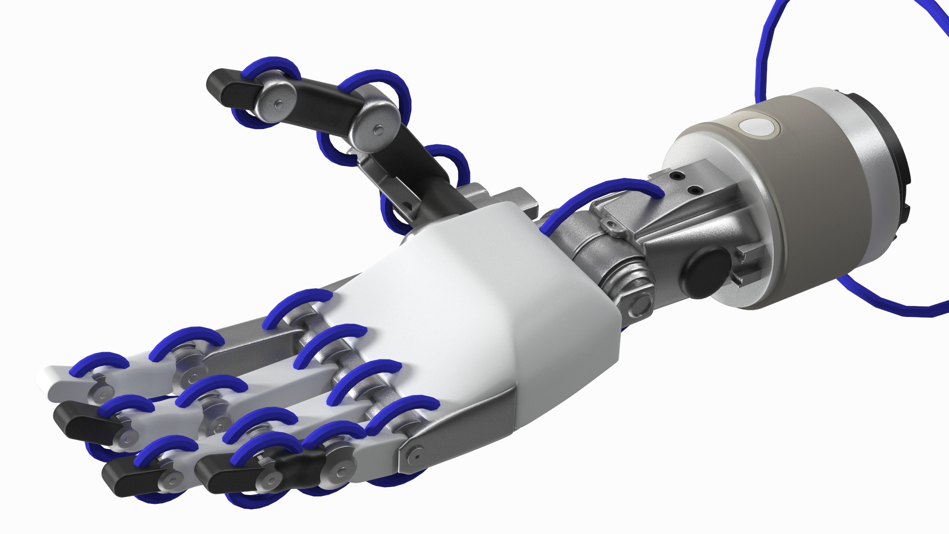 3D model Mechanical Arm Rigged for Maya