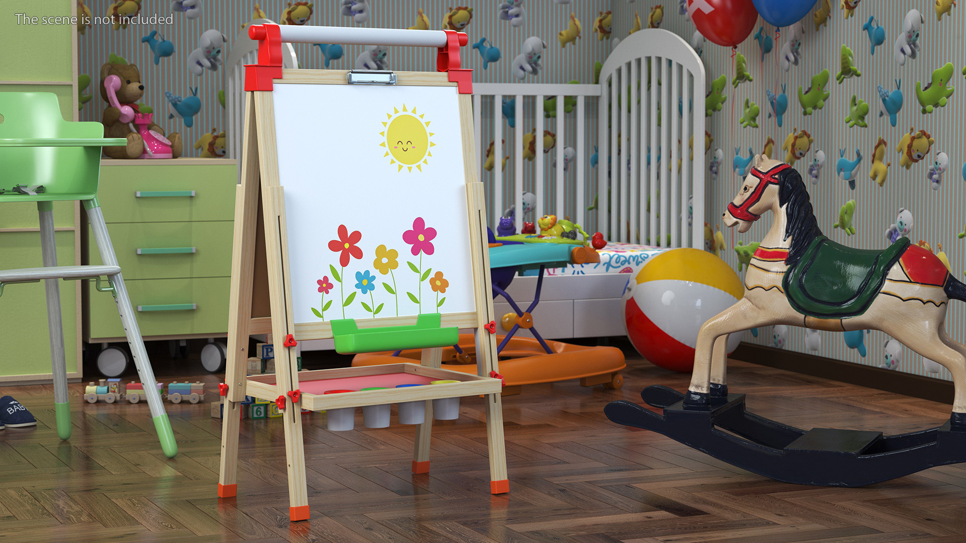 3D Childrens Whiteboard 38 Inches with Picture model