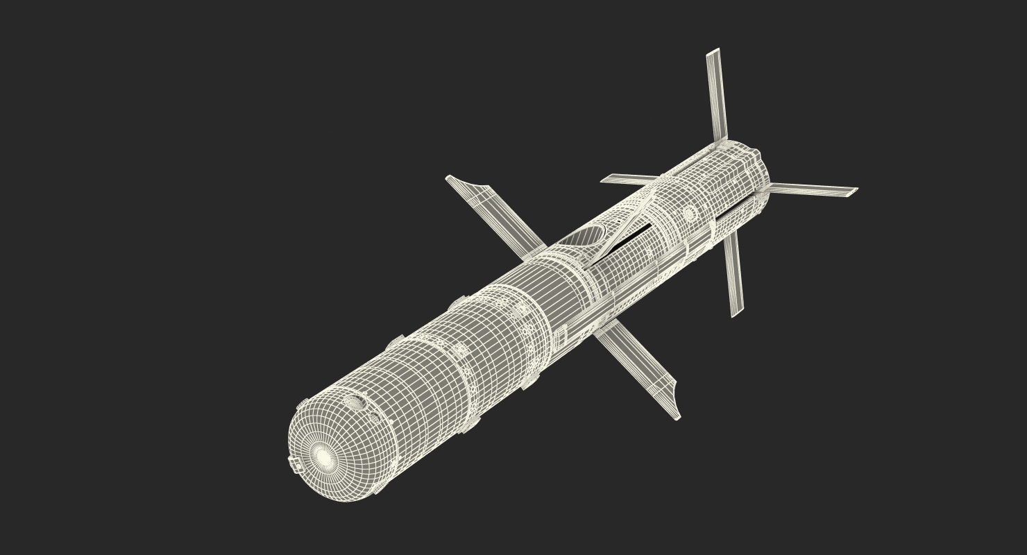 BGM 71F TOW Missile 3D model