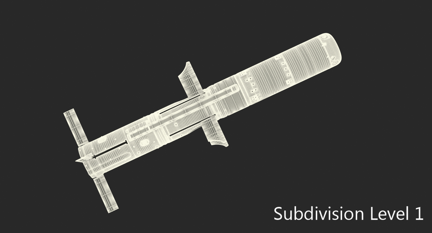 BGM 71F TOW Missile 3D model