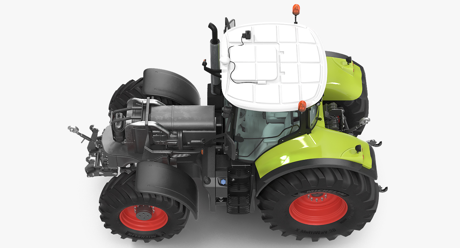 3D Tractor CLAAS AXION Detailed Interior Clean model