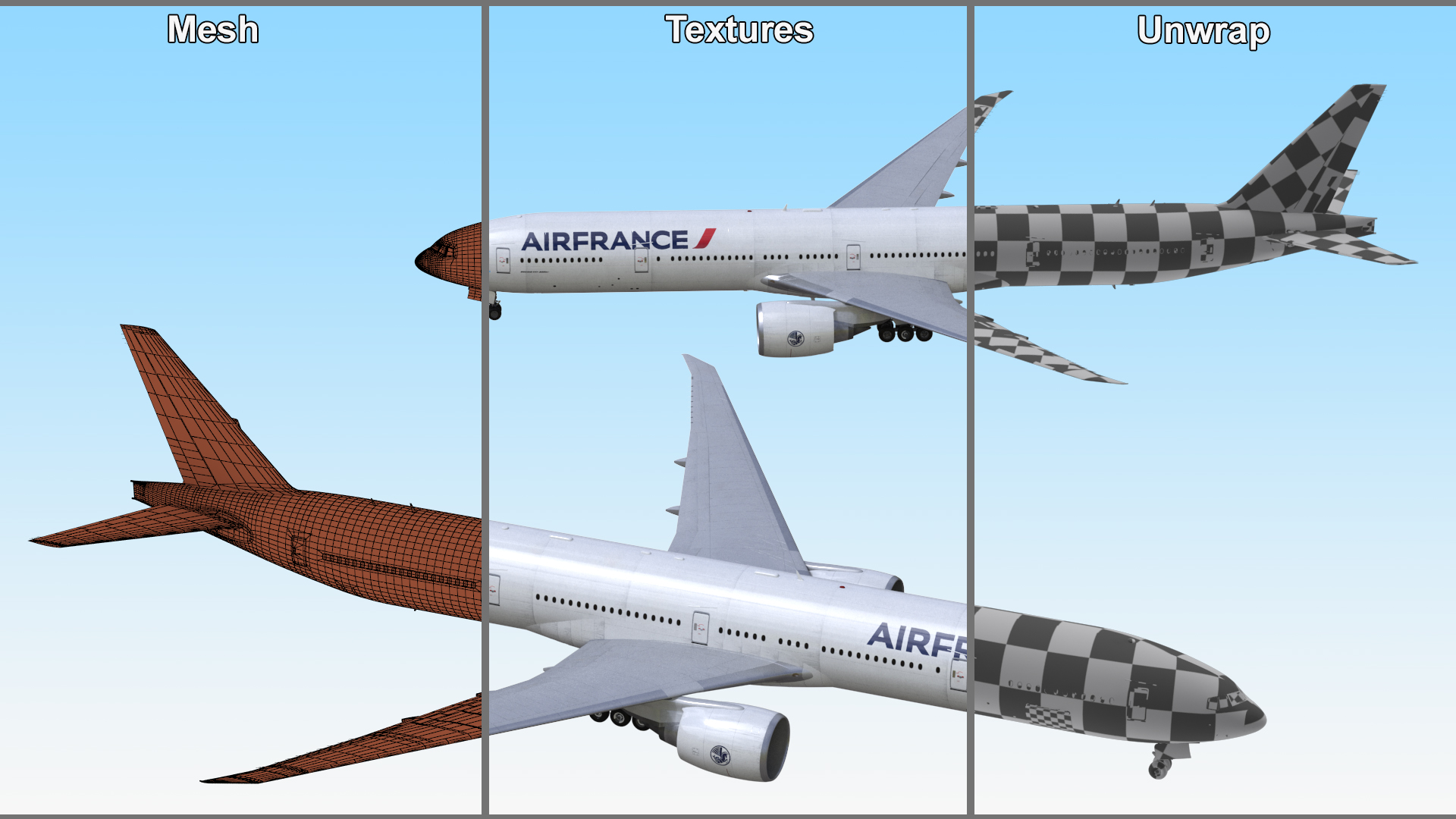 Air France Boeing 777-300ER 3D