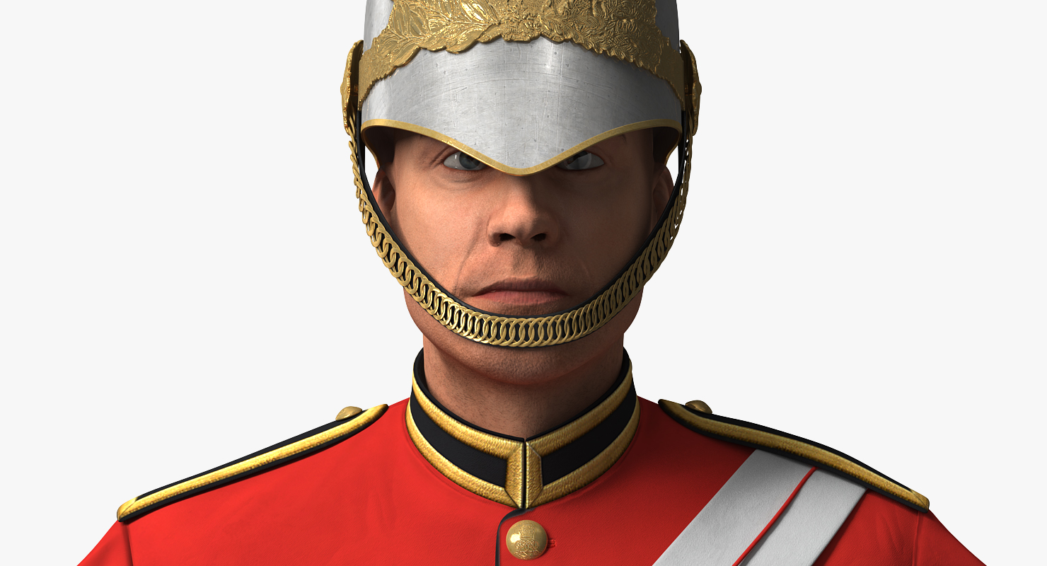 Queens Royal Soldier Lifeguards Cavalry 3D model