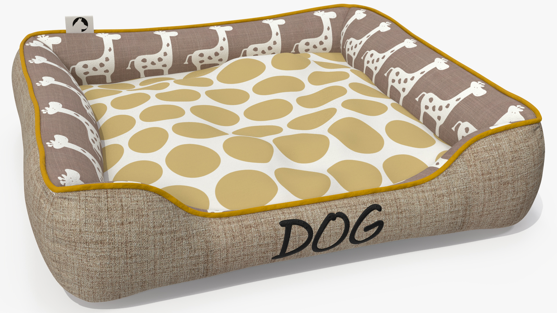 Bulldog Sleep in Pet Bed 3D model