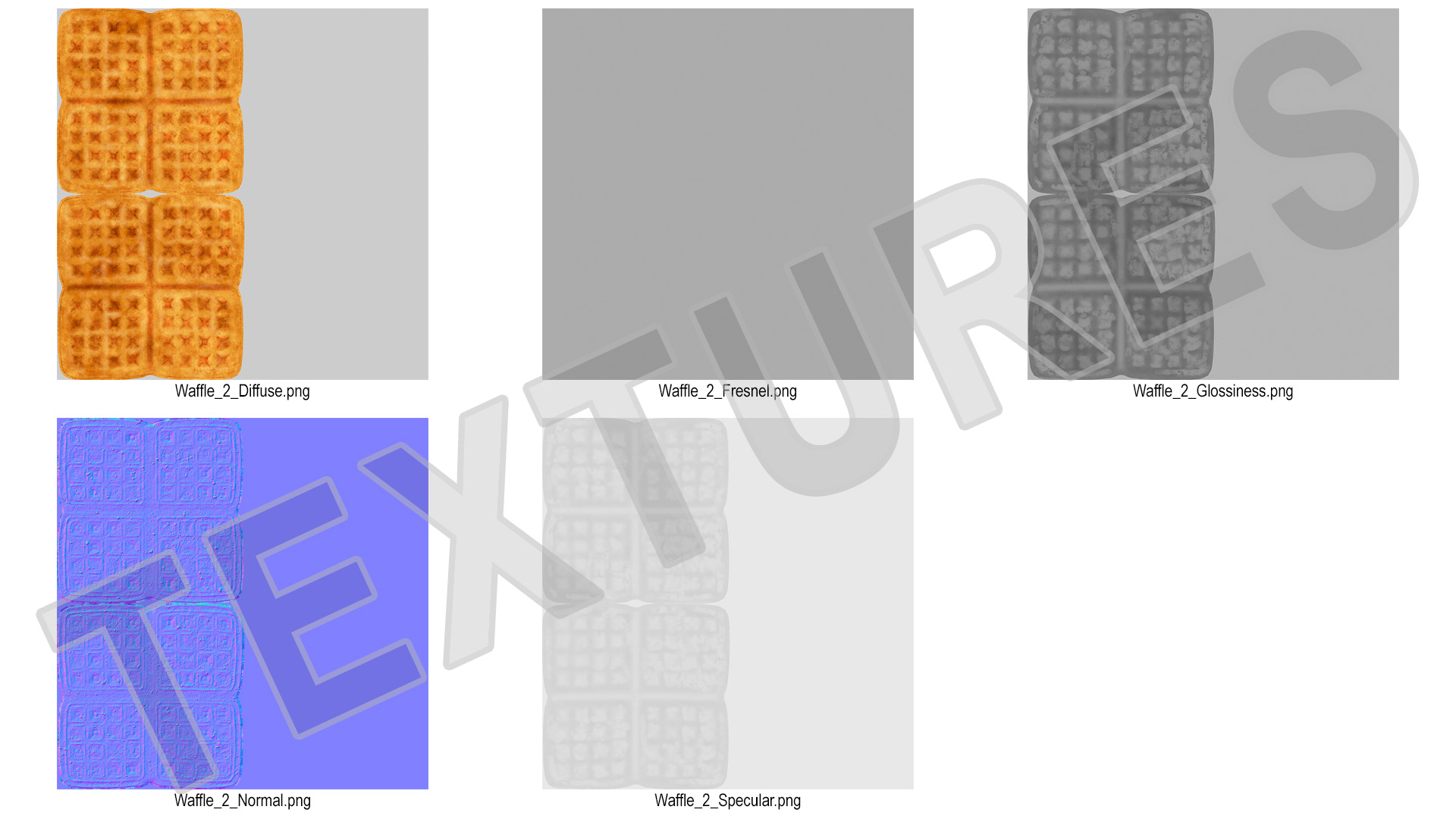 3D Square Waffle model