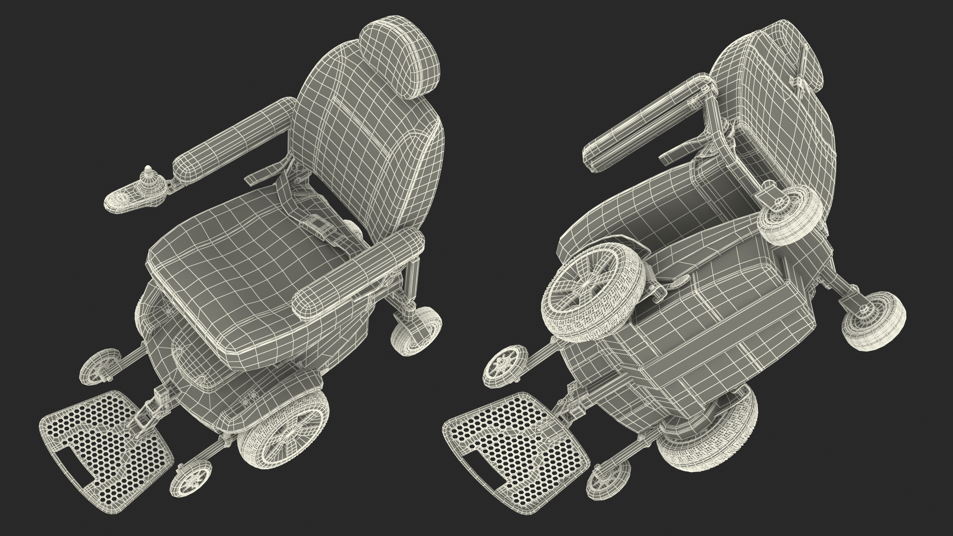 Electric Wheelchair 3D model