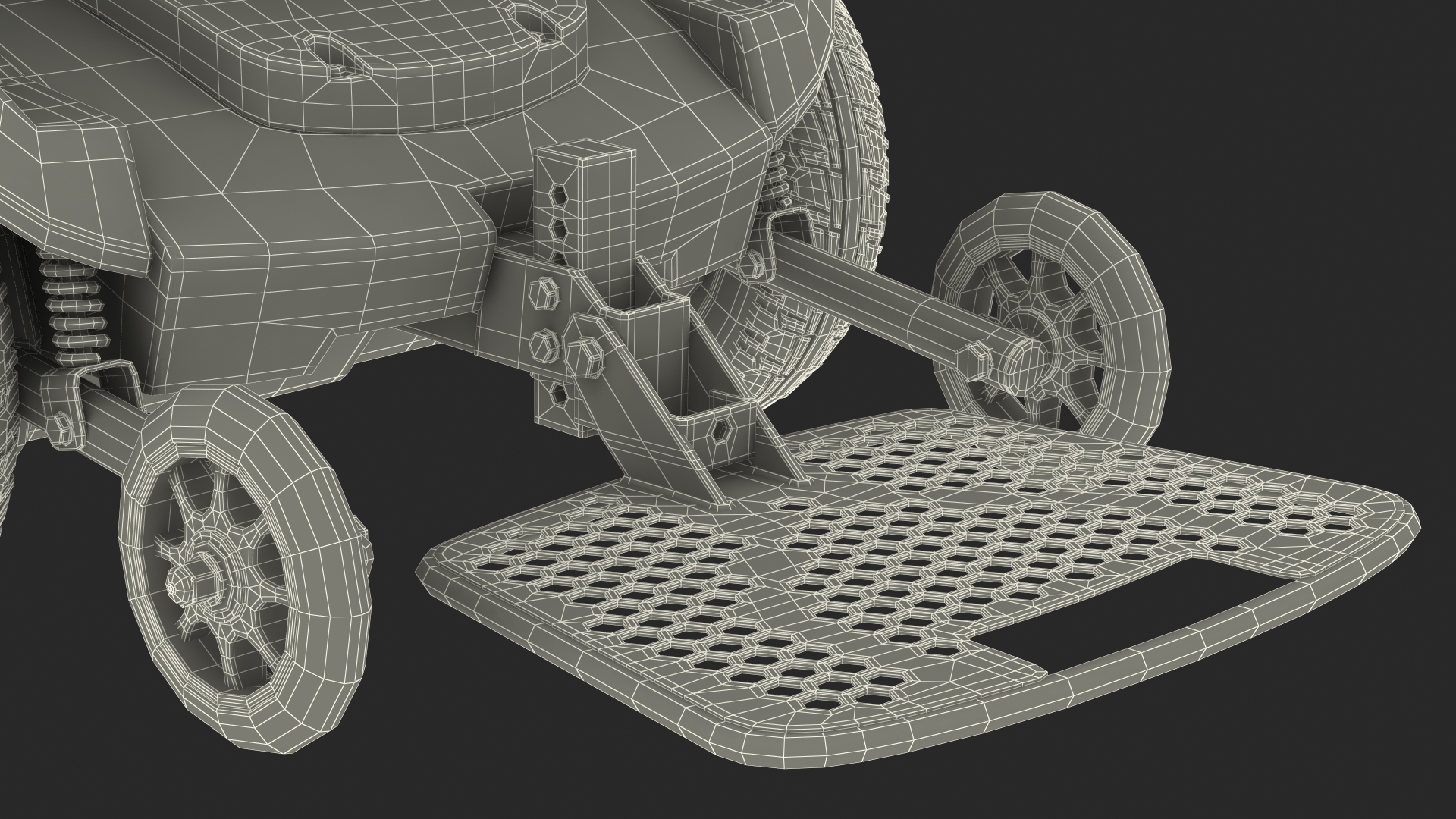 Electric Wheelchair 3D model