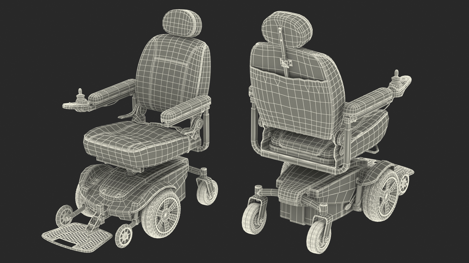 Electric Wheelchair 3D model