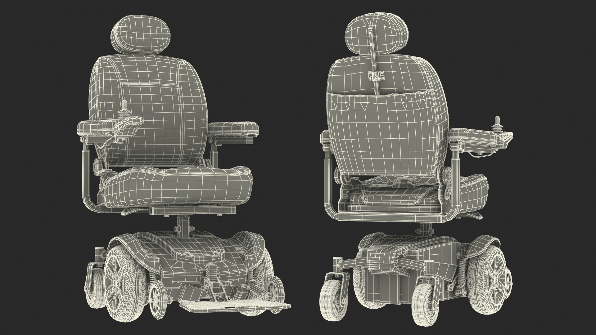 Electric Wheelchair 3D model