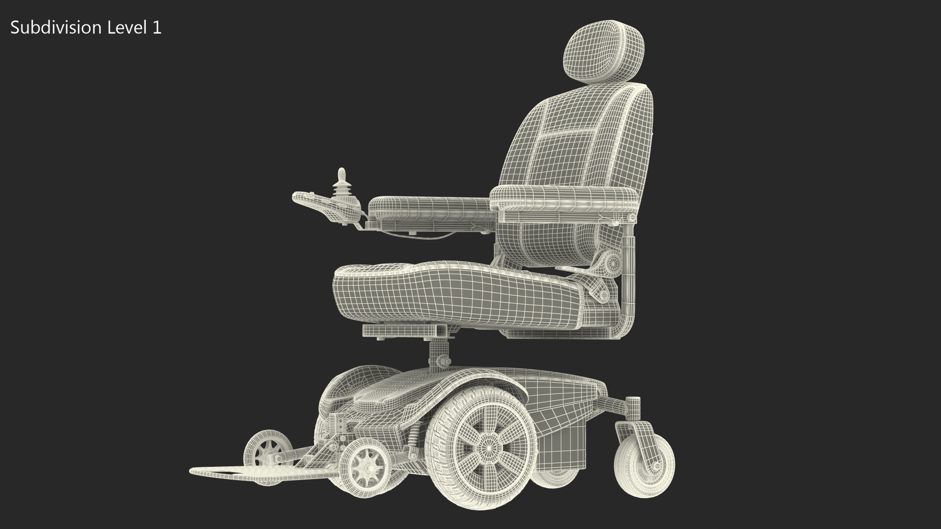 Electric Wheelchair 3D model