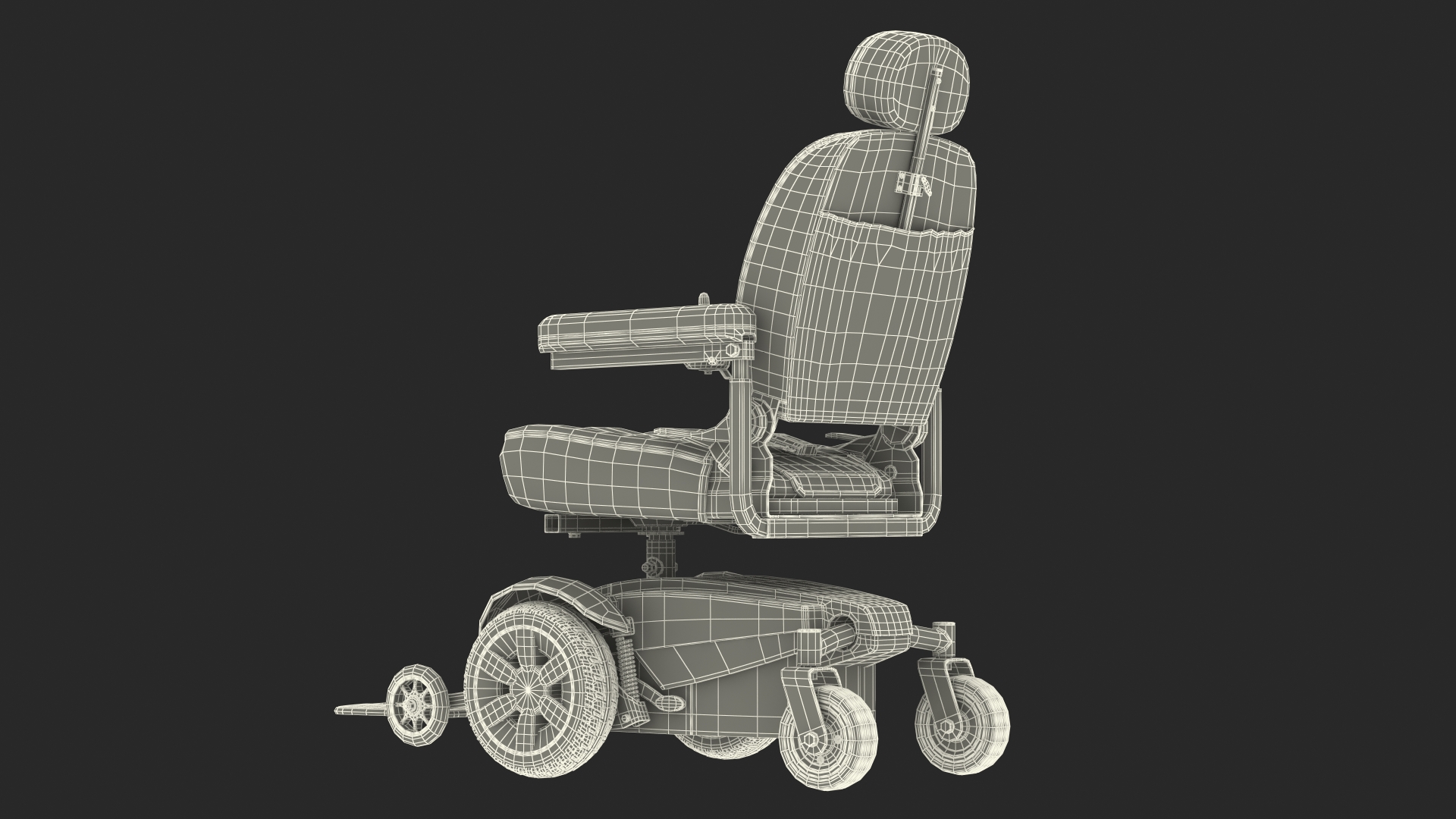 Electric Wheelchair 3D model