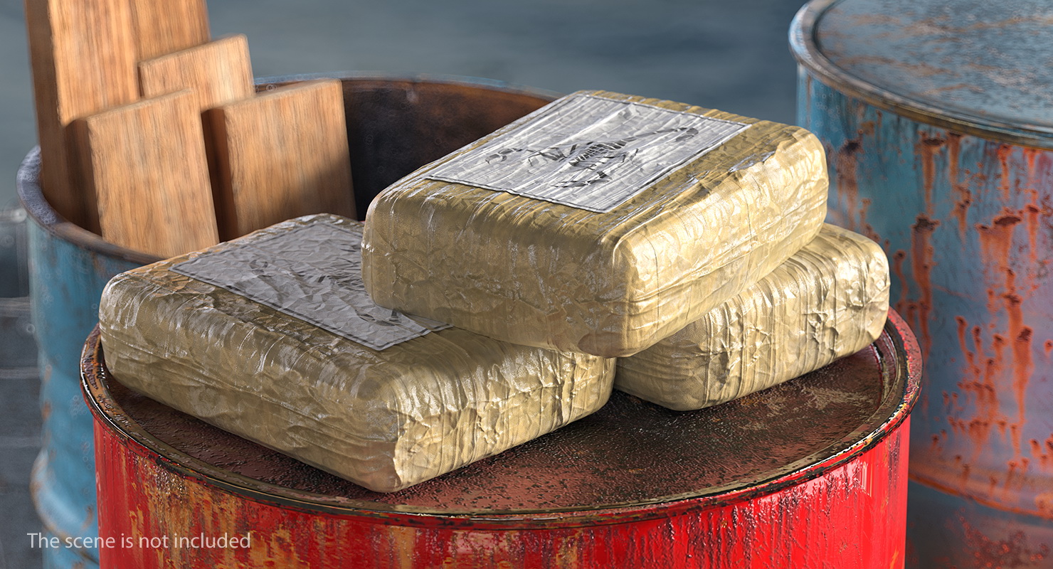 Cocaine Bricks 3D model