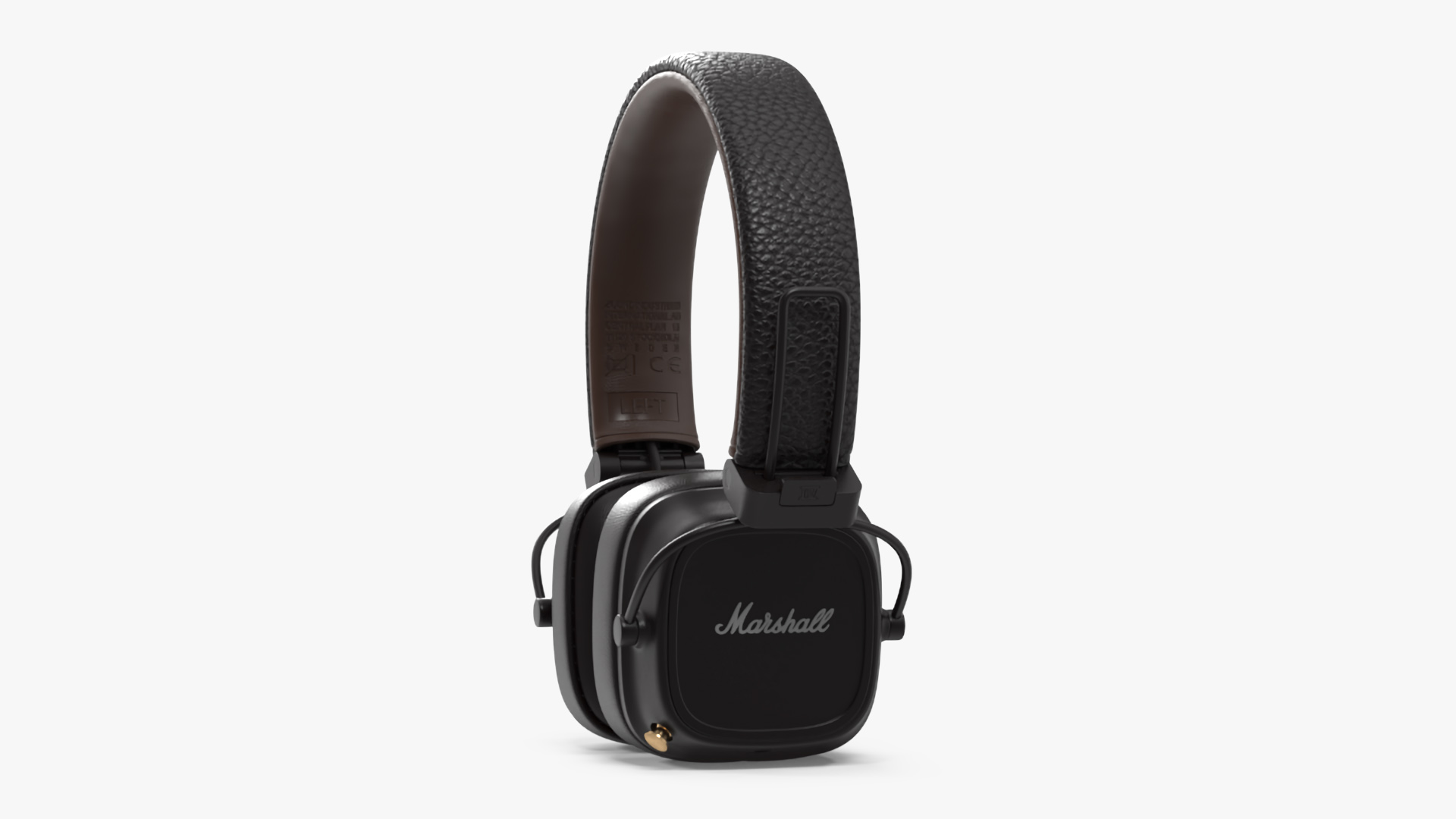 Marshall Headphones Brown Rigged 3D