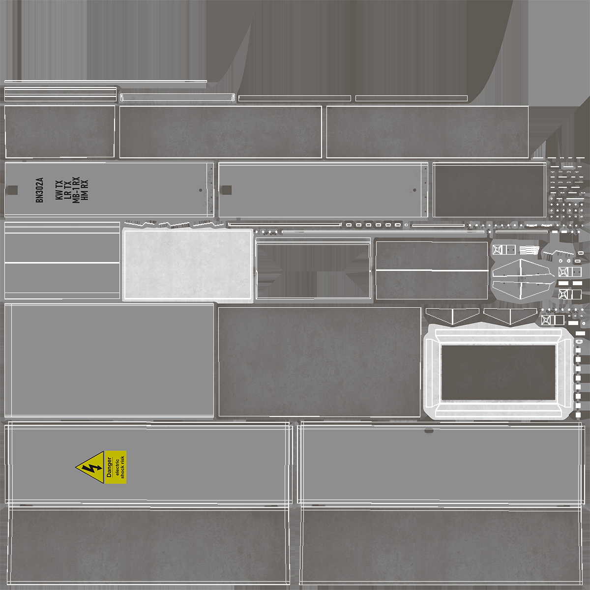 3D Railway Relay Cabinet