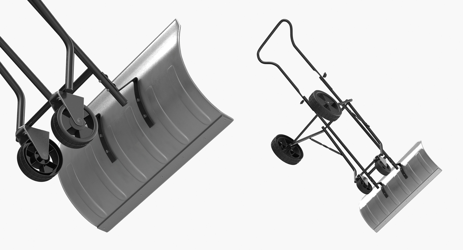 Rolling Snow Shovel 3D model