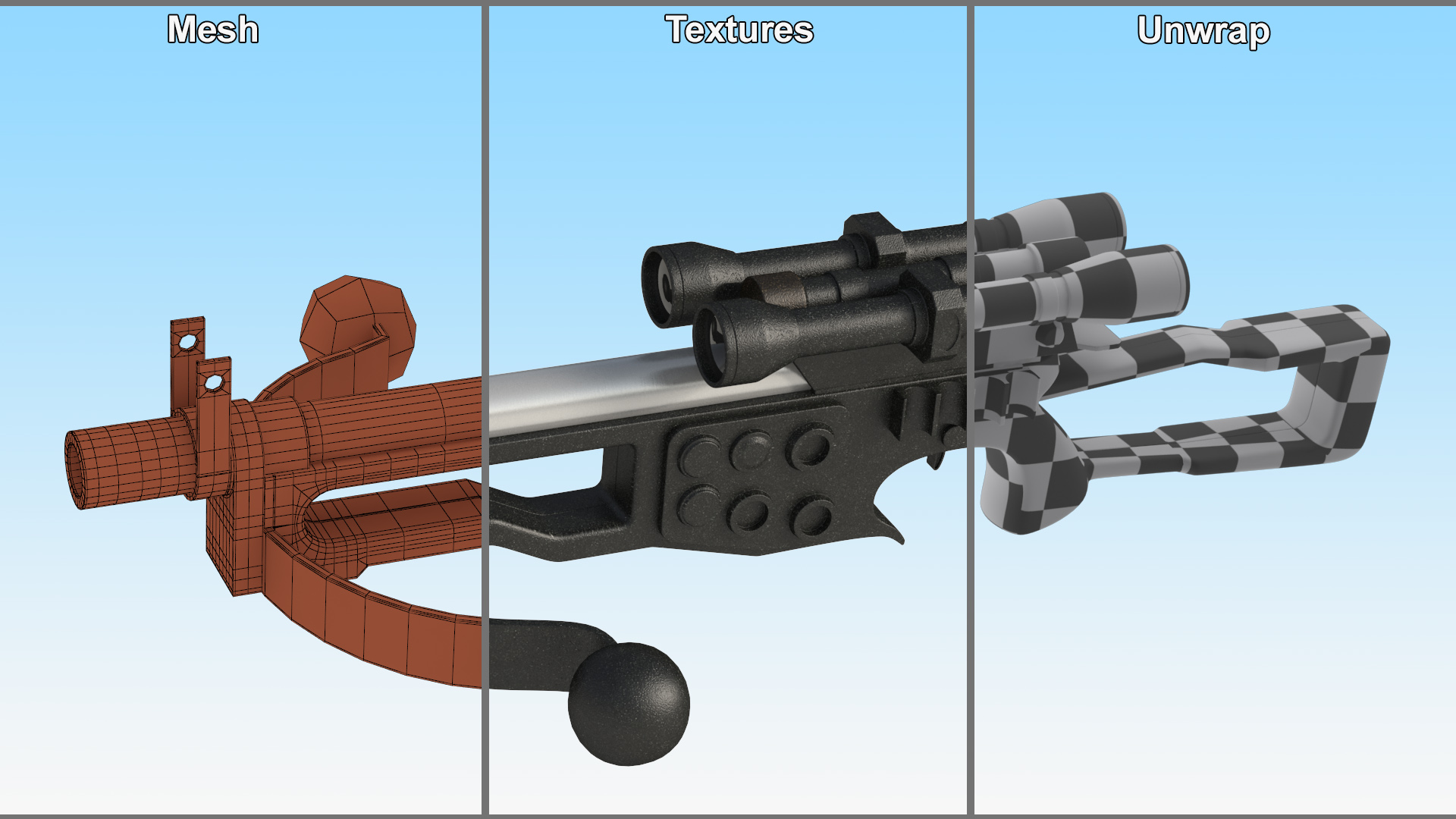 Chewbacca Bowcaster from Star Wars 3D model