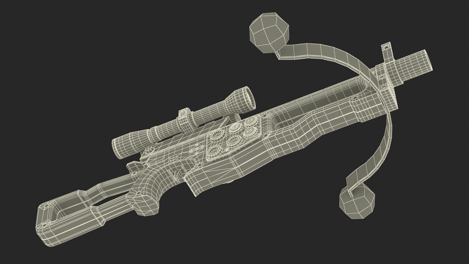 Chewbacca Bowcaster from Star Wars 3D model