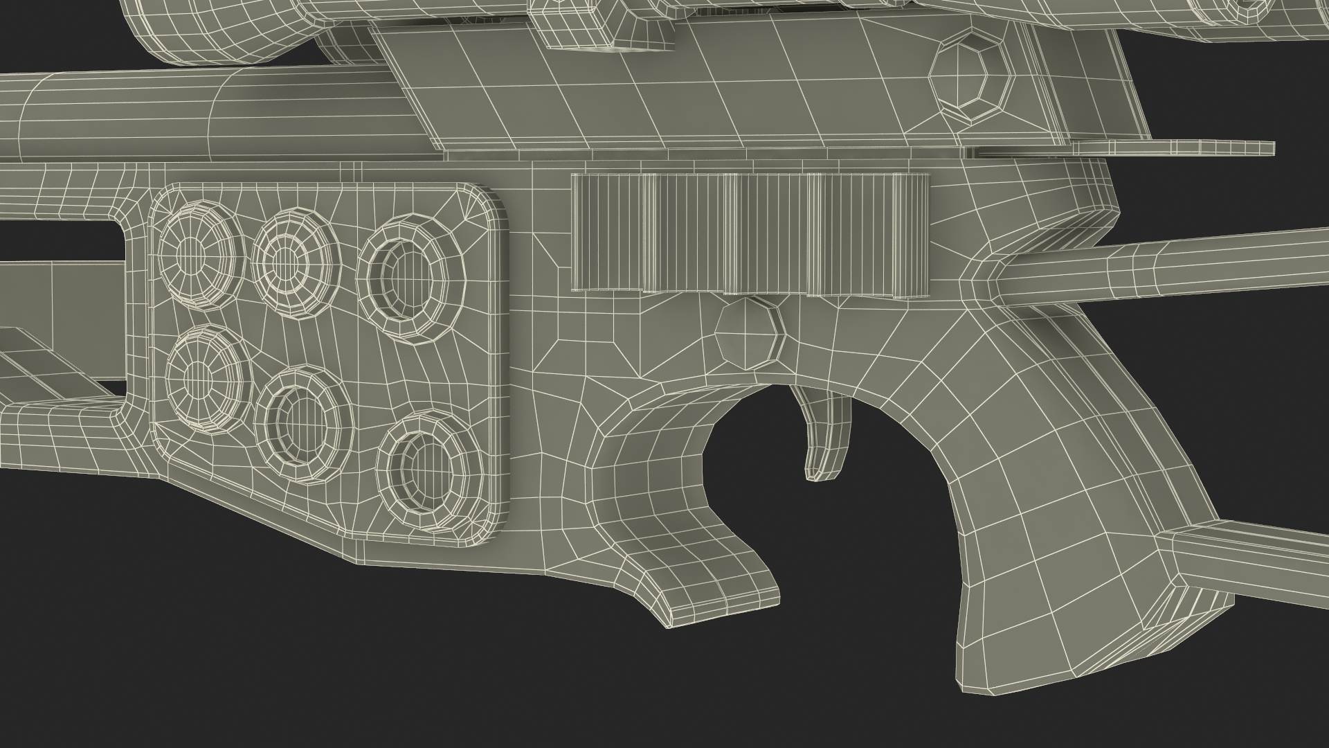 Chewbacca Bowcaster from Star Wars 3D model