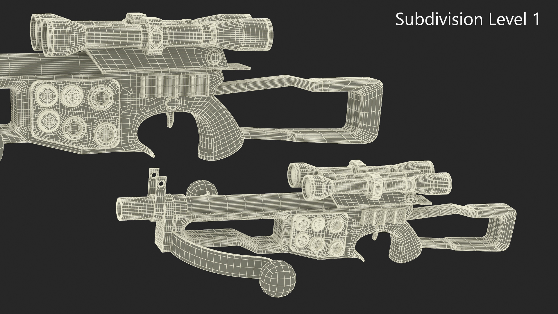 Chewbacca Bowcaster from Star Wars 3D model