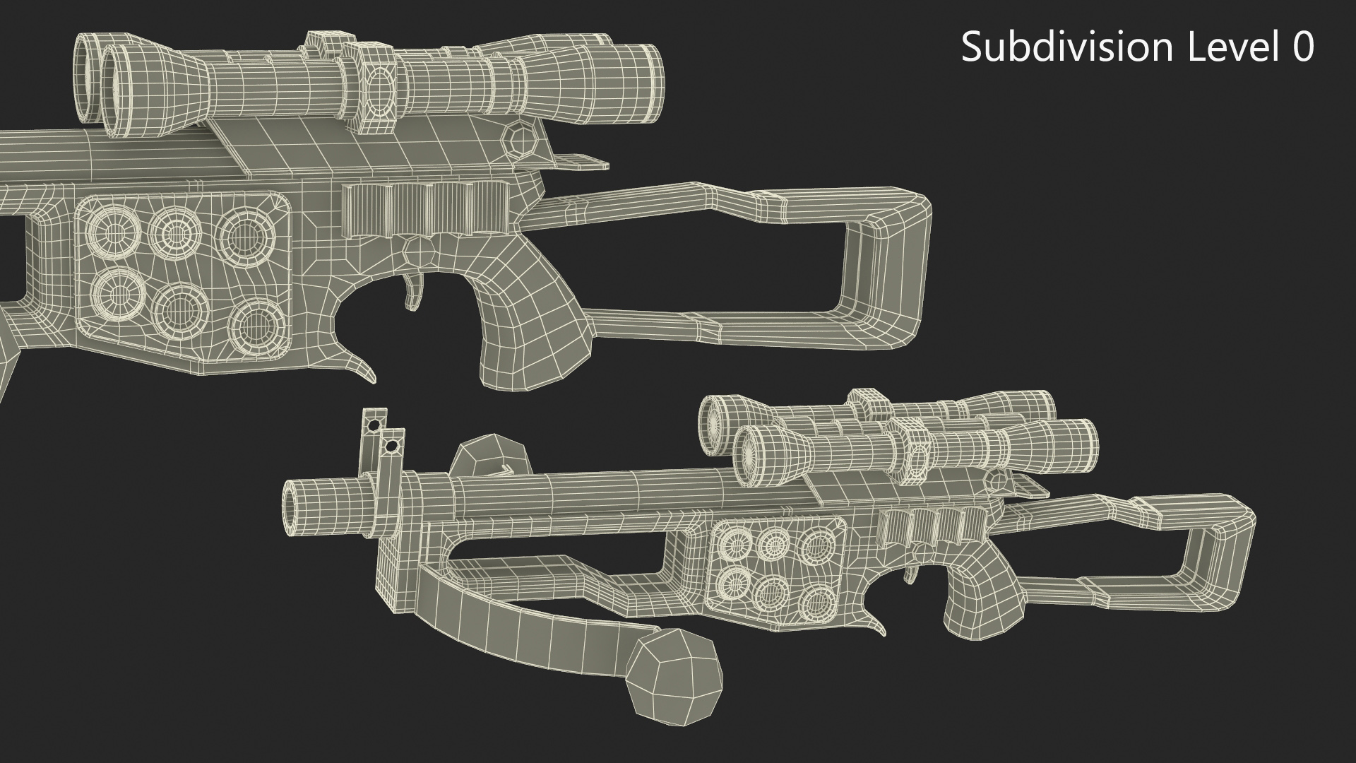 Chewbacca Bowcaster from Star Wars 3D model