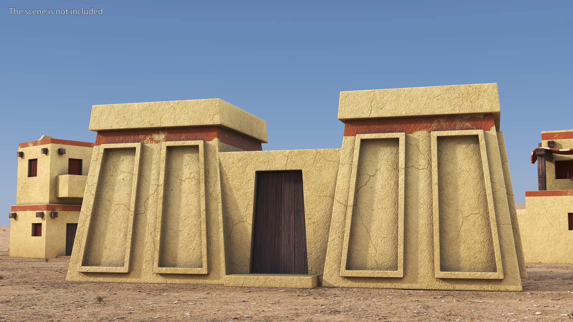 3D Realistic Arab Gate to the Yard